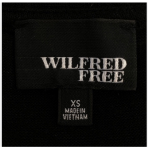 Aritzia Wilfred Free Black Lisiere Midi Stretch Knit Dress Size XS - Picture 6 of 6